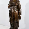 Important Bronze « La Lettre » de J-L. Grégoire –  Fin XIXe