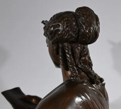 Important Bronze « La Lettre » de J-L. Grégoire –  Fin XIXe
