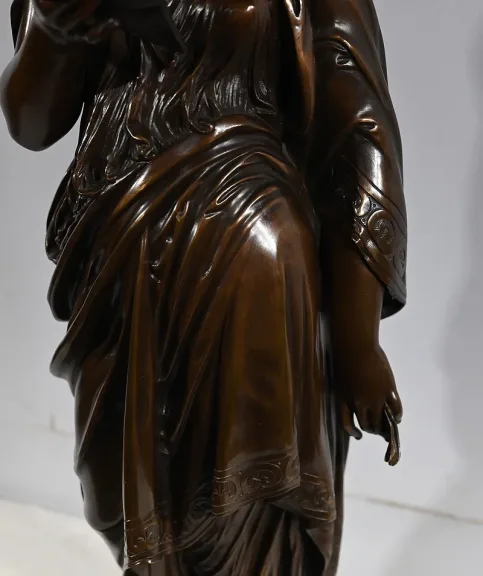 Important Bronze « La Lettre » de J-L. Grégoire –  Fin XIXe