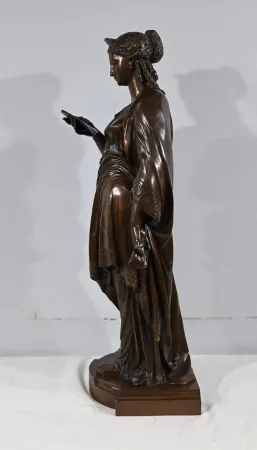 Important Bronze « La Lettre » de J-L. Grégoire –  Fin XIXe