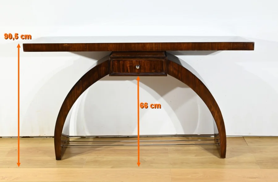 Console en Placage de Palissandre, Art Déco – 1930