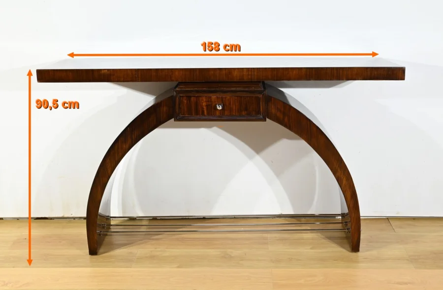 Console en Placage de Palissandre, Art Déco – 1930