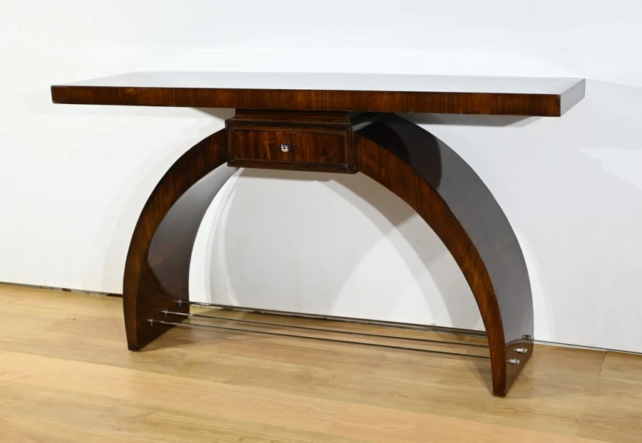 Console en Placage de Palissandre, Art Déco – 1930