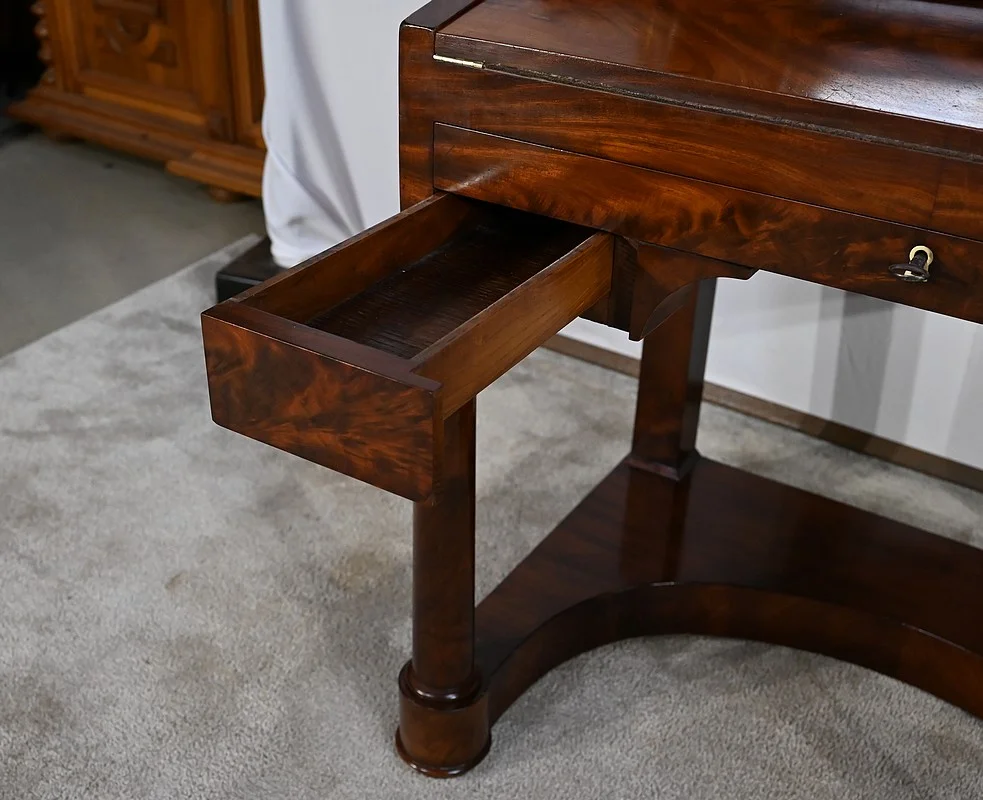 FRENCH EMPIRE PERIOD CYLINDER TOP DESK