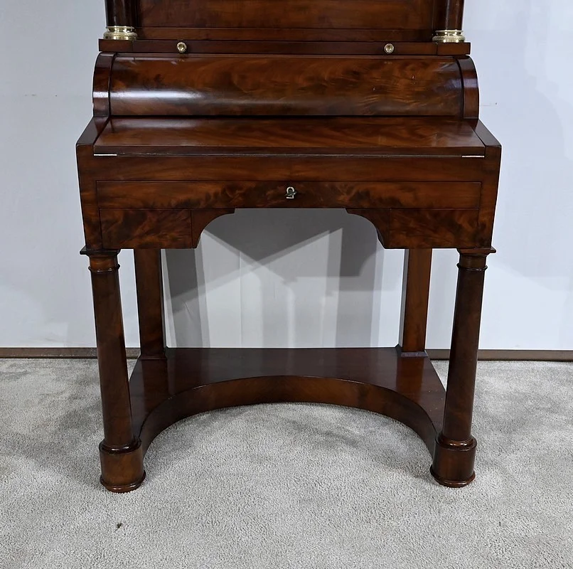 FRENCH EMPIRE PERIOD CYLINDER TOP DESK