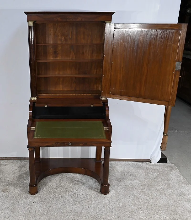 FRENCH EMPIRE PERIOD CYLINDER TOP DESK