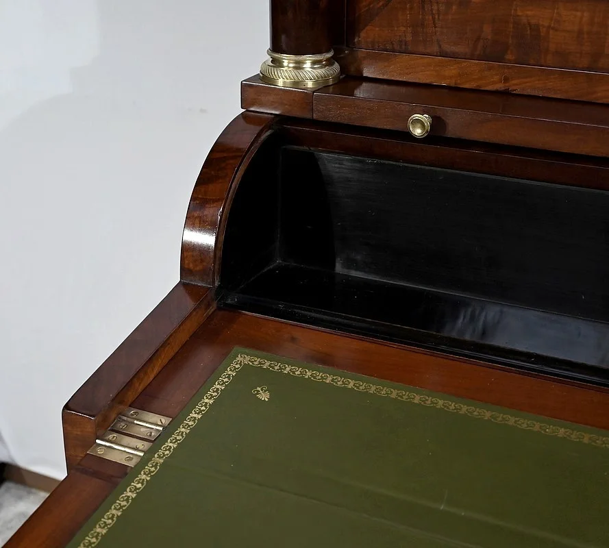 FRENCH EMPIRE PERIOD CYLINDER TOP DESK