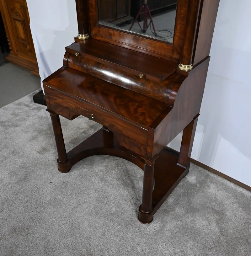 FRENCH EMPIRE PERIOD CYLINDER TOP DESK
