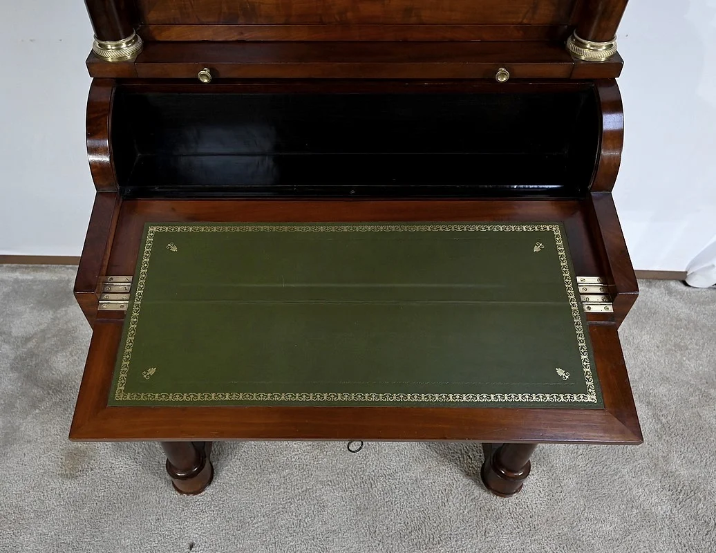FRENCH EMPIRE PERIOD CYLINDER TOP DESK