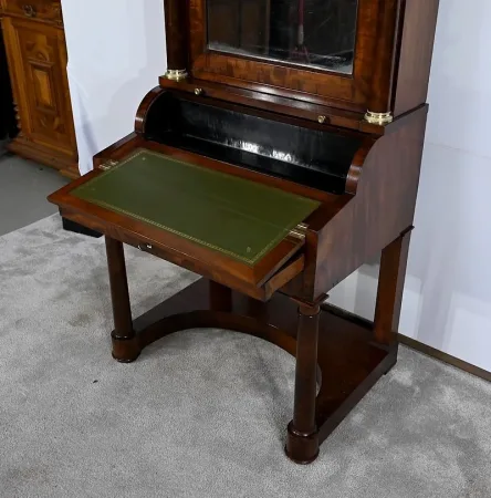 Petit Bureau à Cylindre en Acajou, époque Empire – Début XIXe