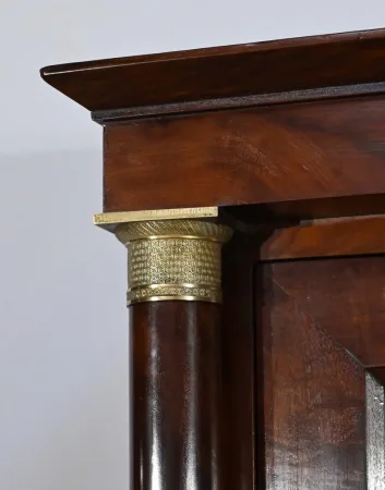 Petit Bureau à Cylindre en Acajou, époque Empire – Début XIXe