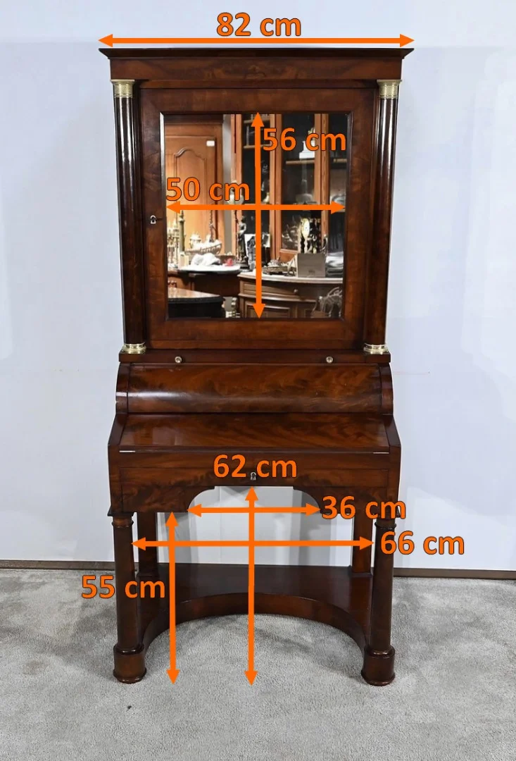 FRENCH EMPIRE PERIOD CYLINDER TOP DESK