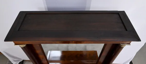 Petit Bureau à Cylindre en Acajou, époque Empire – Début XIXe