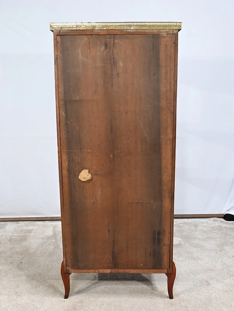 GABINETE DE EXHIBICIÓN DE ESTILO DE TRANSICIÓN FRANCESA