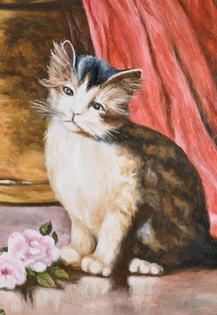 OIL ON CANVAS signed R. HERVE