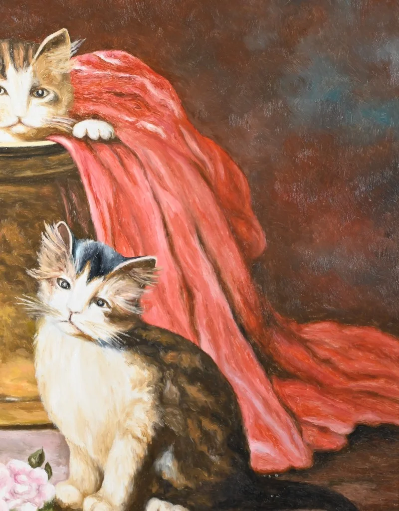 OIL ON CANVAS signed R. HERVE