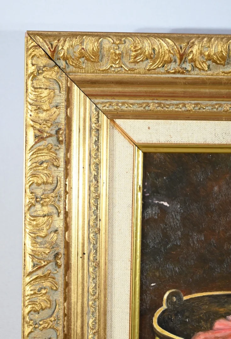 OIL ON CANVAS signed R. HERVE