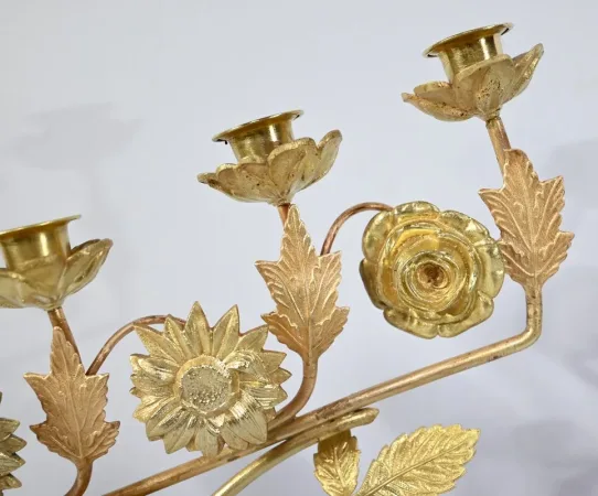 Paire de Candélabres d'Autel en Laiton – 1920