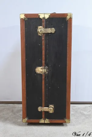 Malle Secrétaire, intérieur Acajou, estampillée Innovation – 1900
