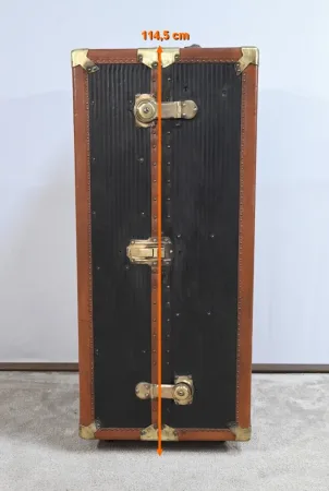 Malle Secrétaire, intérieur Acajou, estampillée Innovation – 1900