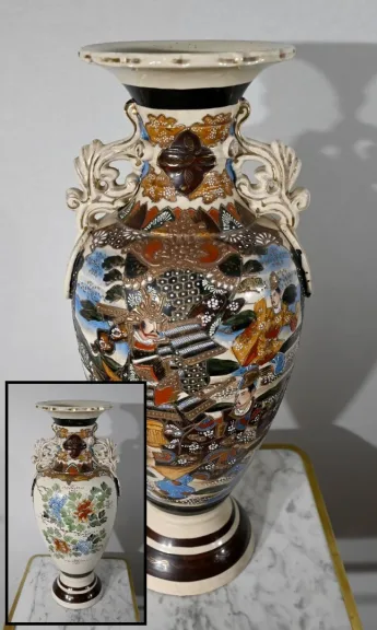 Important Vase Balustre en Porcelaine, Japon – XXe