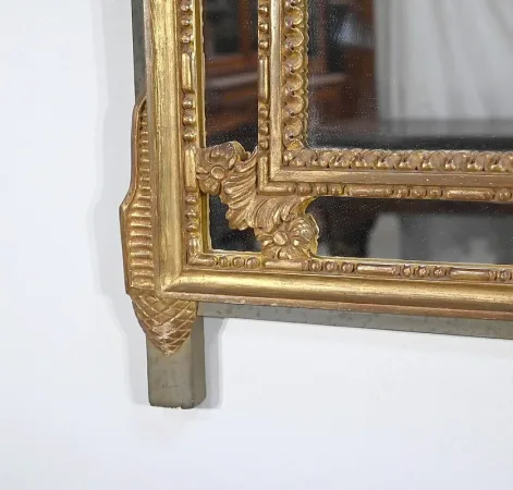 Miroir à Parcloses, style Louis XVI - Fin XIXe