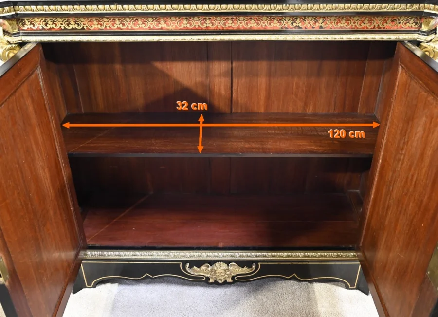 Buffet en Marqueterie « Boulle », époque Napoléon III – Milieu XIXe