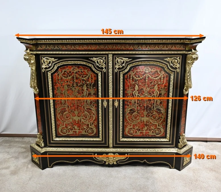 Buffet en Marqueterie « Boulle », époque Napoléon III – Milieu XIXe