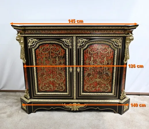 Buffet en Marqueterie « Boulle », époque Napoléon III – Milieu XIXe