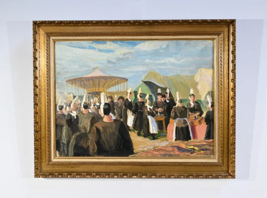 BRETONISCHE SCHULE DES 20. JAHRHUNDERTS, ÖL AUF LEINWAND