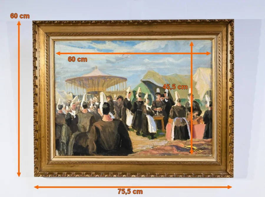 BRETONISCHE SCHULE DES 20. JAHRHUNDERTS, ÖL AUF LEINWAND