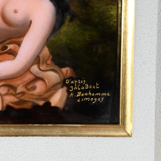 EMAILLIERTES GEMÄLDE nach C. JALABERT von R. BONHOMME