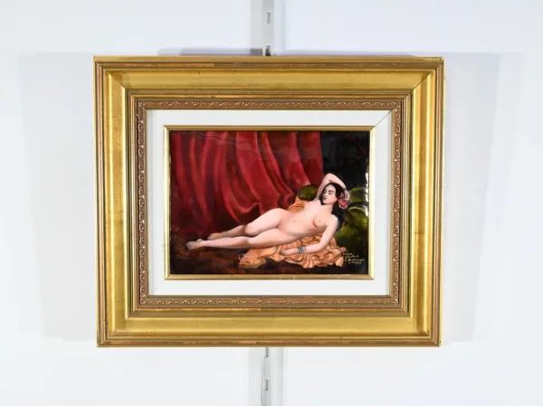 Tableau Émaillé d’après C. Jalabert, signé R.Bonhomme – 1950