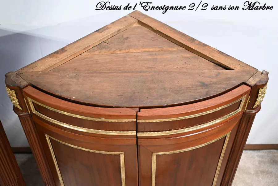 PAAR ECKSCHRÄNKE AUS DER ZEIT LOUIS XVI