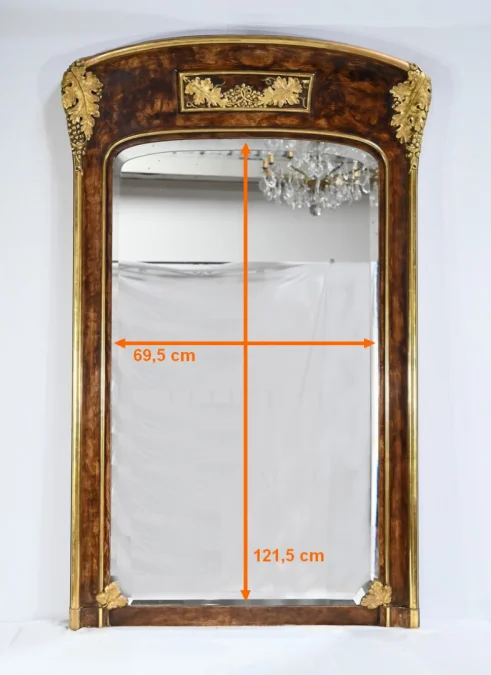 ART NOUVEAU PERIOD MANTLE MIRROR