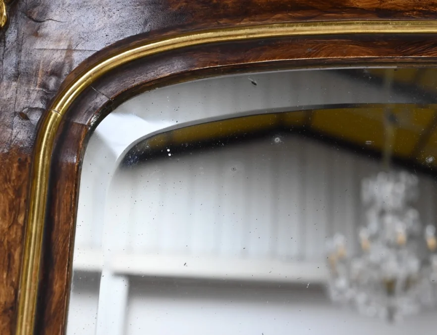 ART NOUVEAU PERIOD MANTLE MIRROR