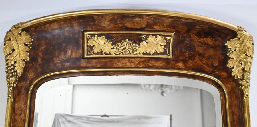 ART NOUVEAU PERIOD MANTLE MIRROR