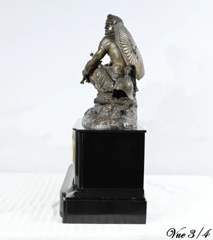 MARNLE AND BRONZE CLOCK
