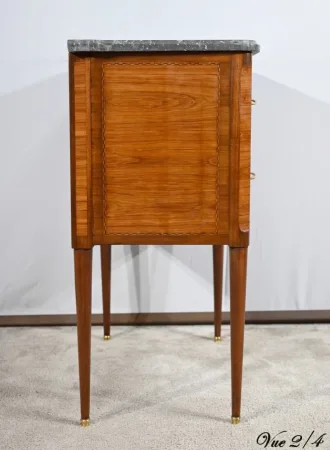 Petite Commode Sauteuse en Acajou et Bois de Rose, époque Louis XVI – XVIIIe