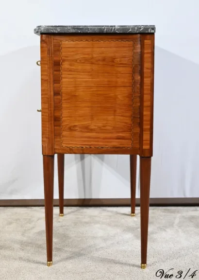 Petite Commode Sauteuse en Acajou et Bois de Rose, époque Louis XVI – XVIIIe