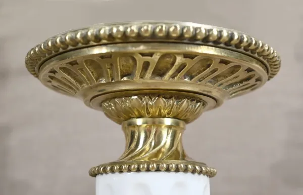 Lampe à Pétrole en Céramique, époque Napoléon III – Milieu XIXe