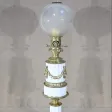 Lampe à Pétrole en Céramique, époque Napoléon III – Milieu XIXe