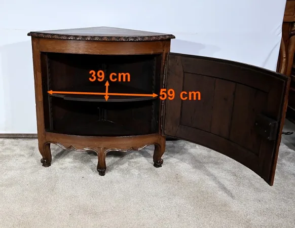 Encoignure en Chêne Massif, style louis XV – Début XIXe