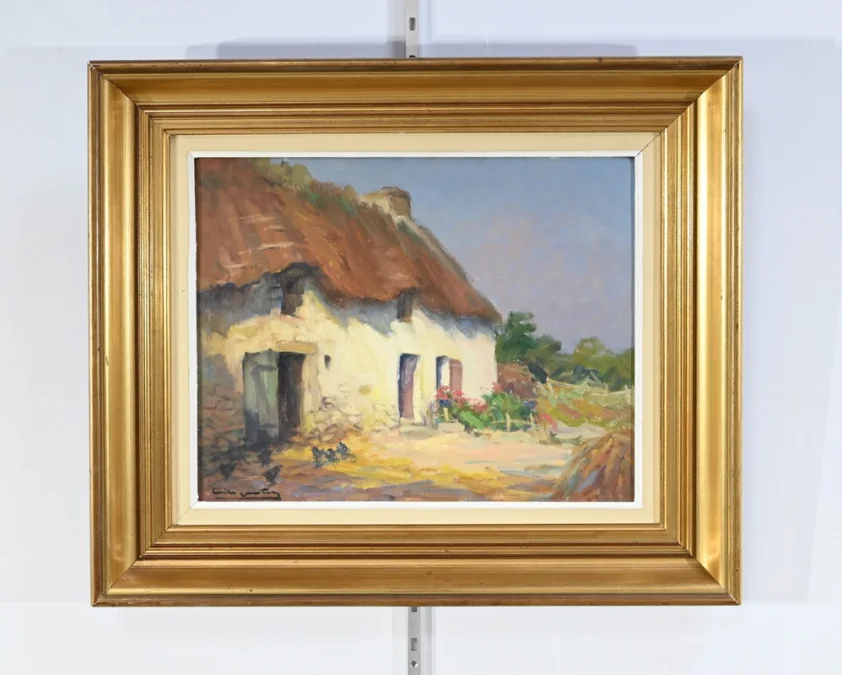 ÖL AUF HOLZ signiert E. GAUTIER