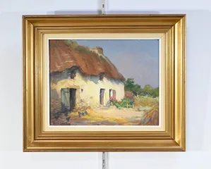 OIL ON WOOOD signed E. GAUTIER