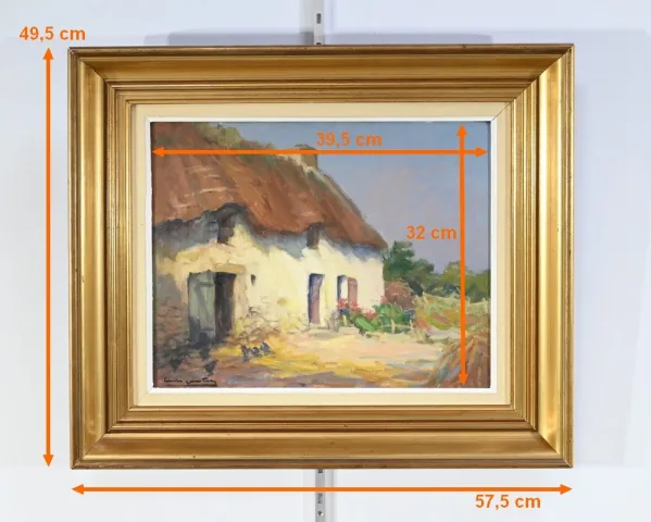 OIL ON WOOOD signed E. GAUTIER