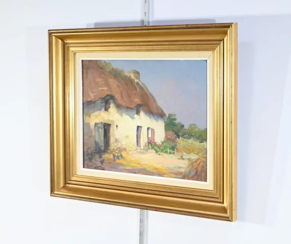 OIL ON WOOOD signed E. GAUTIER