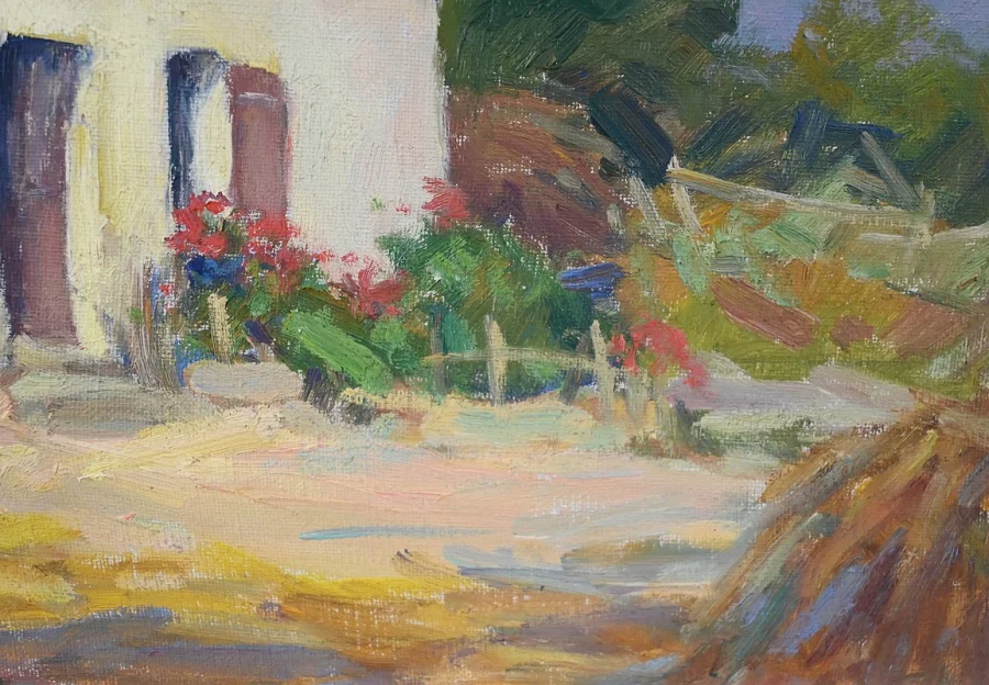 ÖL AUF HOLZ signiert E. GAUTIER