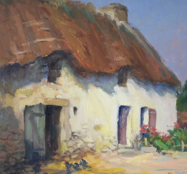ÖL AUF HOLZ signiert E. GAUTIER