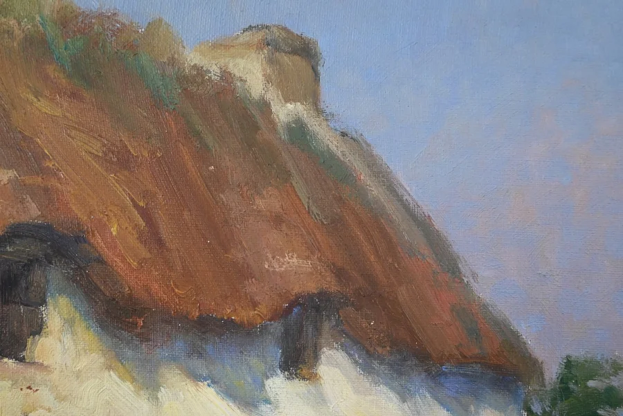 ÖL AUF HOLZ signiert E. GAUTIER